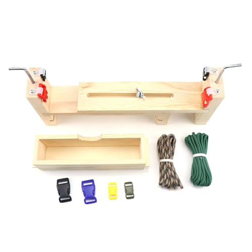 Holzwebständer für Paracord, einfach zu bedienen, Strickwerkzeug, Armbandhersteller, Schmuckherstellungszubehör Holzwebständer für Paracord, einfach zu bedienen, Strickwerkzeug, Armbandhersteller, Schmuckherstellungszubehör von Jiqoe