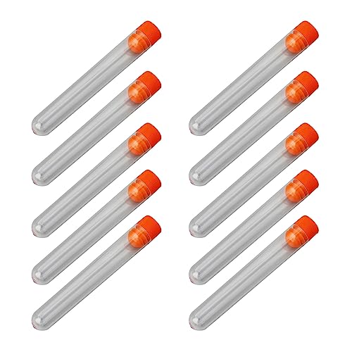 Jiqoe 10 x Nähnadel-Behälter, transparent, Stickerei, Filznadel, Flaschen-Box, Aufbewahrungsröhrchen, Nadelwerkzeug Jiqoe 10 x Nähnadel-Behälter, transparent, Stickerei, Filznadel, Flaschen-Box, Aufbewahrungsröhrchen, Nadelwerkzeug von Jiqoe