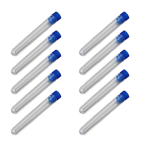 Jiqoe 10 x Nähnadel-Behälter, transparent, Stickerei, Filznadel, Flaschen-Box, Aufbewahrungsröhrchen, Nadelwerkzeug von Jiqoe