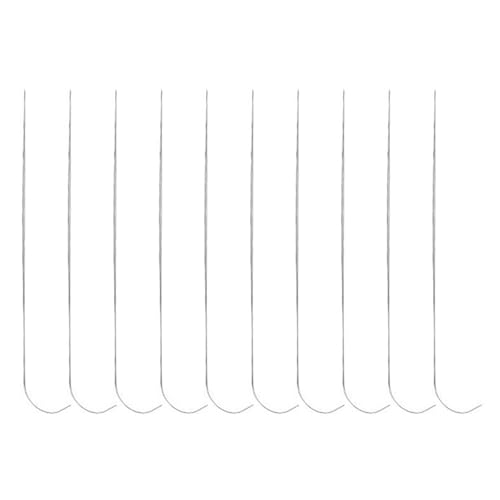 Jiqoe 10 x gebogene Perlennadeln mit großem Öhr für Perlenspinner, Perlen-Spinner-Nadel für Perlenarmbänder, Halsketten Jiqoe 10 x gebogene Perlennadeln mit großem Öhr für Perlenspinner, Perlen-Spinner-Nadel für Perlenarmbänder, Halsketten von Jiqoe
