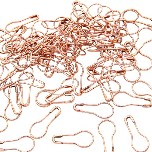 Jiqoe 100 Stück bunte Sicherheitsnadeln aus Metall, zum Stricken, Verriegeln, Marker-Clip, Kürbisform, zum Stricken und Basteln Jiqoe 100 Stück bunte Sicherheitsnadeln aus Metall, zum Stricken, Verriegeln, Marker-Clip, Kürbisform, zum Stricken und Basteln von Jiqoe