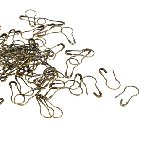 Jiqoe 100 Stück bunte Sicherheitsnadeln aus Metall, zum Stricken, Verriegeln, Marker-Clip, Kürbisform, zum Stricken und Basteln Jiqoe 100 Stück bunte Sicherheitsnadeln aus Metall, zum Stricken, Verriegeln, Marker-Clip, Kürbisform, zum Stricken und Basteln von Jiqoe
