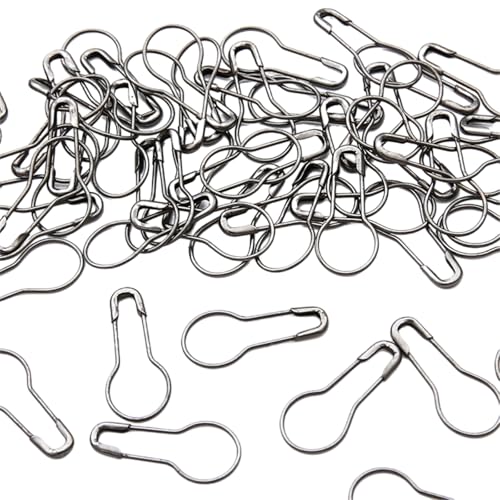 Jiqoe 100 Stück bunte Sicherheitsnadeln aus Metall, zum Stricken, Verriegeln, Marker-Clip, Kürbisform, zum Stricken und Basteln Jiqoe 100 Stück bunte Sicherheitsnadeln aus Metall, zum Stricken, Verriegeln, Marker-Clip, Kürbisform, zum Stricken und Basteln von Jiqoe