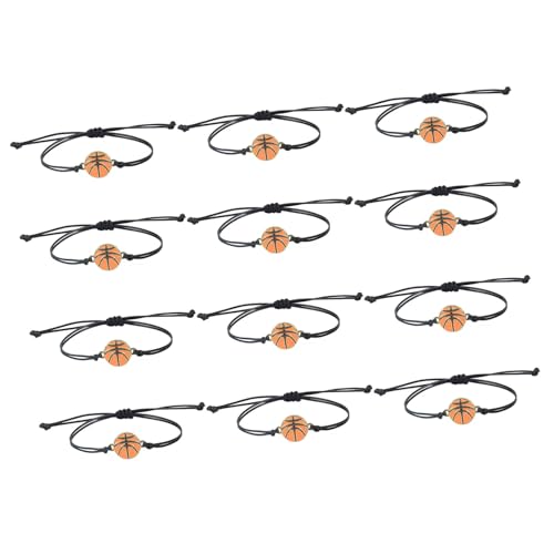 Jiqoe 12-teiliges Sport-Partyzubehör-Set mit inspirierenden Armbändern und Fußball-Legierung für Teambelohnung und Geburtstage von Jiqoe