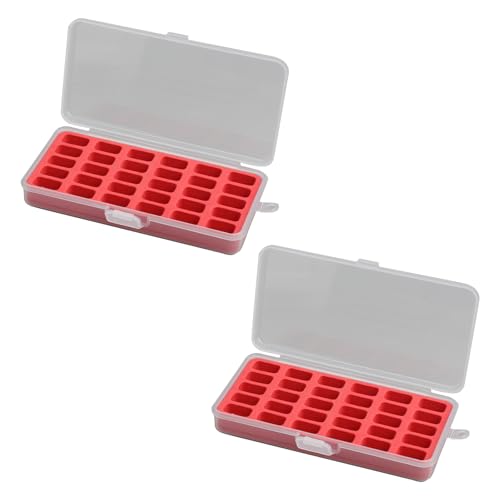 Jiqoe 2 Stück 30 Gitter Spulen Fall Spulen Organizer Garnspulen Aufbewahrungsbox Spulen Aufbewahrungsbehälter für Garnspulen Jiqoe 2 Stück 30 Gitter Spulen Fall Spulen Organizer Garnspulen Aufbewahrungsbox Spulen Aufbewahrungsbehälter für Garnspulen von Jiqoe