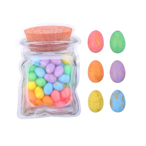 Jiqoe 40 Stück gesprenkelte Eier, Ornament, bunte Schaumstoff-Eier für Urlaub, Dekoration, Party, Tischdekoration und Korbfüller Jiqoe 40 Stück gesprenkelte Eier, Ornament, bunte Schaumstoff-Eier für Urlaub, Dekoration, Party, Tischdekoration und Korbfüller von Jiqoe