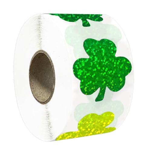 Jiqoe 500 Stück Blattform-Aufkleber, Verpackungsetiketten, Patricks-Day-Dekoration, Aufkleber für Scrapbooking, Kartenherstellung, Paketdekoration Jiqoe 500 Stück Blattform-Aufkleber, Verpackungsetiketten, Patricks-Day-Dekoration, Aufkleber für Scrapbooking, Kartenherstellung, Paketdekoration von Jiqoe