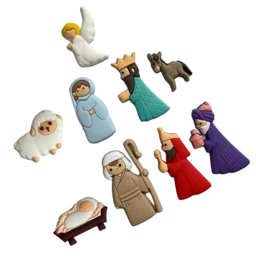 Jiqoe 9 Stück stabile PVC-Materialien, Weihnachtsdekoration, Zubehör für Schule, Bastelbedarf und Party-Dekorationen Jiqoe 9 Stück stabile PVC-Materialien, Weihnachtsdekoration, Zubehör für Schule, Bastelbedarf und Party-Dekorationen von Jiqoe