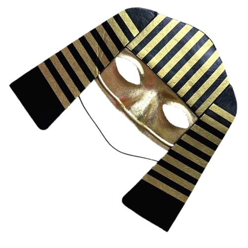 Jiqoe Ägyptisches Kostüm, Halloween, Pharaonen-Kostüm, Pharaonen-Outfit, goldener Umhang, Umhang, Wickeltuch, ägyptische Pharaonen, 1/2 Stück von Jiqoe