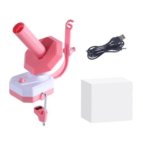 Jiqoe Automatischer elektrischer Garnwickler, einfach einzurichten, Garn, Wolle, Schnurwickler, Nadelhandwerk, Garnwickler zum Stricken von Jiqoe