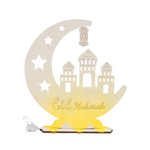 Jiqoe Eid Mubaraks Tischdekoration, freistehend, für Ramadans, Mubaraks, Eid Jiqoe Eid Mubaraks Tischdekoration, freistehend, für Ramadans, Mubaraks, Eid von Jiqoe