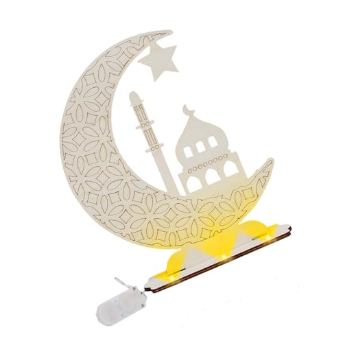 Jiqoe Eid Mubaraks Tischdekoration, freistehend, für Ramadans, Mubaraks, Eid Jiqoe Eid Mubaraks Tischdekoration, freistehend, für Ramadans, Mubaraks, Eid von Jiqoe