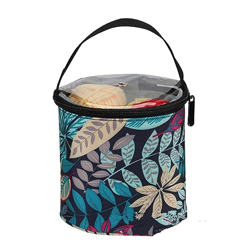 Jiqoe Garn-Aufbewahrungstasche, Stricktasche, Wollaufbewahrung für Häkelnadeln und Strickzubehör, Garnhalter, Tragetasche Jiqoe Garn-Aufbewahrungstasche, Stricktasche, Wollaufbewahrung für Häkelnadeln und Strickzubehör, Garnhalter, Tragetasche von Jiqoe