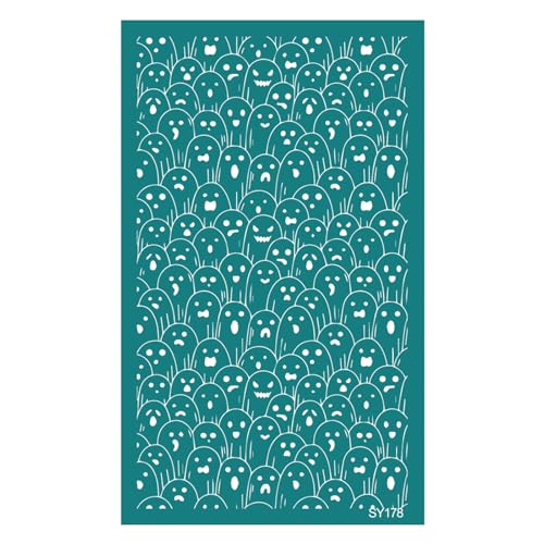 Jiqoe Halloween Siebdruck Schablonen für Ton Ohrringe Herstellung Selbstklebend Siebdruck Zum Drucken Ton Holz Stoff Jiqoe Halloween Siebdruck Schablonen für Ton Ohrringe Herstellung Selbstklebend Siebdruck Zum Drucken Ton Holz Stoff von Jiqoe
