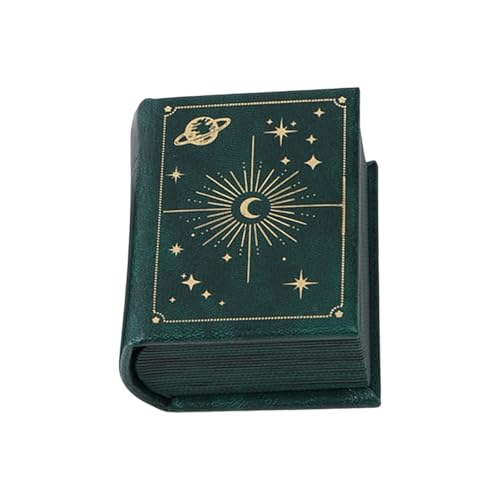 Jiqoe Hochwertige Schmuckschatulle aus PU-Leder in Buch-Designs, eleganter Präsentationshalter, ideal für Ringe, Ohrringe und Halsketten Jiqoe Hochwertige Schmuckschatulle aus PU-Leder in Buch-Designs, eleganter Präsentationshalter, ideal für Ringe, Ohrringe und Halsketten von Jiqoe
