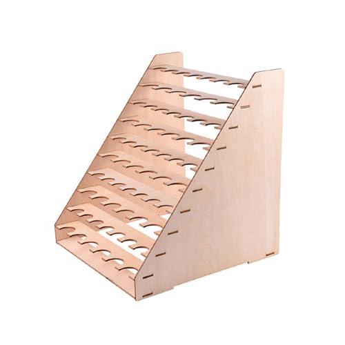 Jiqoe Holzfarbe für Farben, Flaschen, Präsentationsregal, Pinselhalter, Ständer, Aufbewahrung, Modell, Werkzeug, Montage von Pigmenten Jiqoe Holzfarbe für Farben, Flaschen, Präsentationsregal, Pinselhalter, Ständer, Aufbewahrung, Modell, Werkzeug, Montage von Pigmenten von Jiqoe