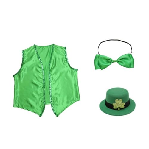 Jiqoe Irischer Partyanzug Festliches Kostümzubehör Patricks Day Feier Karneval Requisiten Vielseitige Feiertagsrequisiten Festliche Dekoration von Jiqoe