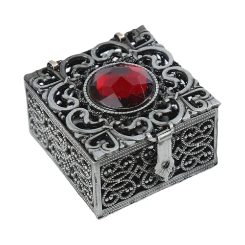 Jiqoe Kleiner Schmuck-Organizer im Vintage-Stil, stilvolle Schmuckschatulle, tragbarer Aufbewahrungsbehälter für Schlafzimmer oder als Geschenk Jiqoe Kleiner Schmuck-Organizer im Vintage-Stil, stilvolle Schmuckschatulle, tragbarer Aufbewahrungsbehälter für Schlafzimmer oder als Geschenk von Jiqoe