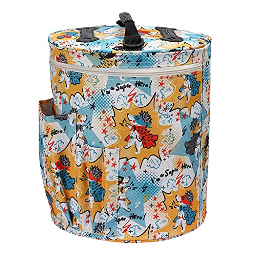 Jiqoe Leere Aufbewahrungstasche, große Kapazität, Nähzubehör, große runde Eimertasche, Zuhause, tägliche Aufbewahrung, Handtasche Jiqoe Leere Aufbewahrungstasche, große Kapazität, Nähzubehör, große runde Eimertasche, Zuhause, tägliche Aufbewahrung, Handtasche von Jiqoe