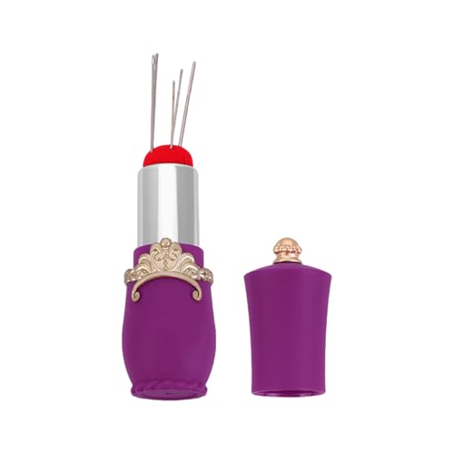 Jiqoe Lippenstift-Form, Nadelkissen, Nähnadel-Halter, Nähnadel-Organizer, Box zum Nähen, Quilten, Nadeln, Nähnadeln Jiqoe Lippenstift-Form, Nadelkissen, Nähnadel-Halter, Nähnadel-Organizer, Box zum Nähen, Quilten, Nadeln, Nähnadeln von Jiqoe