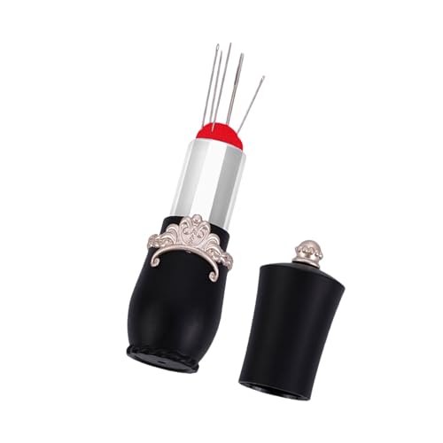 Jiqoe Lippenstift-Form, Nadelkissen, Nähnadel-Halter, Nähnadel-Organizer, Box zum Nähen, Quilten, Nadeln, Nähnadeln von Jiqoe