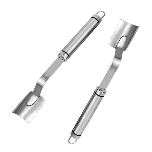 Jiqoe Maiskolbenschneider mit langem Griff, Schälgerät aus Edelstahl, einfach zu bedienen, 2 Stück Jiqoe Maiskolbenschneider mit langem Griff, Schälgerät aus Edelstahl, einfach zu bedienen, 2 Stück von Jiqoe