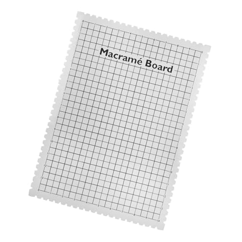 Jiqoe Makramee-Projektbrett, Makramee-Werkzeug, tragbares Flechtbrett, großes Makramee-Board zum Zuschnüren Jiqoe Makramee-Projektbrett, Makramee-Werkzeug, tragbares Flechtbrett, großes Makramee-Board zum Zuschnüren von Jiqoe