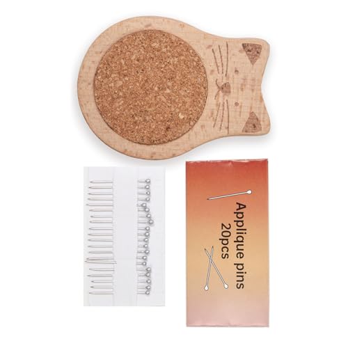 Jiqoe Nadelkissen aus Holz, Nadelhalter, Nadelnadel-Organizer für Schneidern, Quilten, Näharbeiten, Nähnadelkissen Jiqoe Nadelkissen aus Holz, Nadelhalter, Nadelnadel-Organizer für Schneidern, Quilten, Näharbeiten, Nähnadelkissen von Jiqoe
