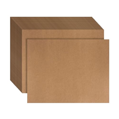 Jiqoe Packung mit 100/200 A6Kraftpapierkarten, 250 g/m², Kraftkarten, doppelseitig, Designs zum Schreiben von Notizen und doppelseitig von Jiqoe