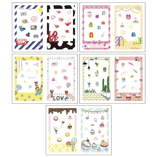 Jiqoe Papierfolien Bordüren-Aufkleber-Set Life Border Serie Handbücher Collagen Kunstbedarf Jiqoe Papierfolien Bordüren-Aufkleber-Set Life Border Serie Handbücher Collagen Kunstbedarf von Jiqoe