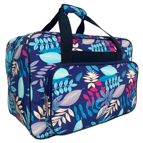 Jiqoe Praktischer Nähmaschinen-Aufbewahrungskoffer, tragbar, robust, Nylon, Reise-Aufbewahrungstasche für Handwerker, Quilter und Näherinnen von Jiqoe