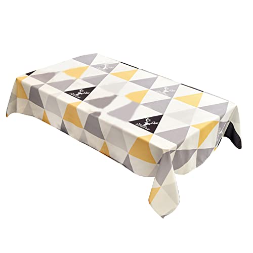Jiqoe Rechteckige Tischdecke, wasserdicht, widerstandsfähig, für Küche, Esszimmer, Tischdekoration, nordische Tischdecke Jiqoe Rechteckige Tischdecke, wasserdicht, widerstandsfähig, für Küche, Esszimmer, Tischdekoration, nordische Tischdecke von Jiqoe