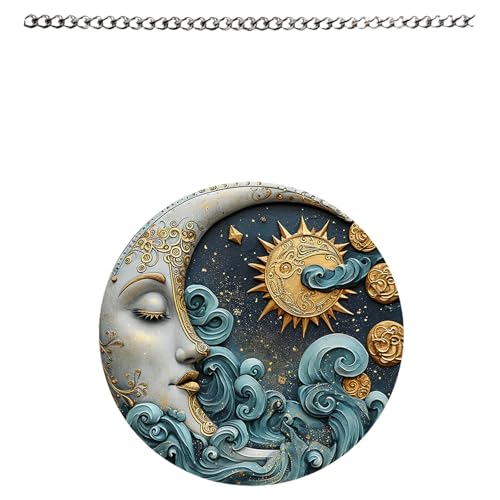 Jiqoe Retro-Acryl-Anhänger mit Metallkette für Tür, Wand, Fenster, Mond, Festival, Dekoration für drinnen und draußen Jiqoe Retro-Acryl-Anhänger mit Metallkette für Tür, Wand, Fenster, Mond, Festival, Dekoration für drinnen und draußen von Jiqoe