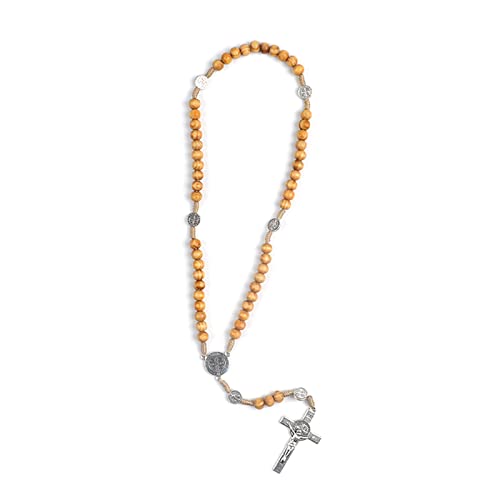 Jiqoe Rosenkranz-Halskette mit gedrehten Holzperlen, Heiliger Schmuck, Charm-Ornamente für Geburtstag, Hochzeit, Festival, Party-Dekorationen Jiqoe Rosenkranz-Halskette mit gedrehten Holzperlen, Heiliger Schmuck, Charm-Ornamente für Geburtstag, Hochzeit, Festival, Party-Dekorationen von Jiqoe