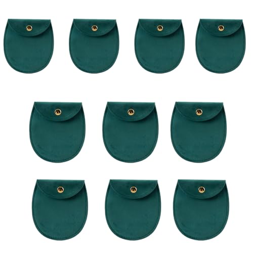 Jiqoe Schmuck-Verpackung, mehrfarbige Samtbeutel, Schmuckbeutel, Ohrring-Display, Organizer, Schmuckschatulle für verschiedene Anlässe, 10 Stück Jiqoe Schmuck-Verpackung, mehrfarbige Samtbeutel, Schmuckbeutel, Ohrring-Display, Organizer, Schmuckschatulle für verschiedene Anlässe, 10 Stück von Jiqoe
