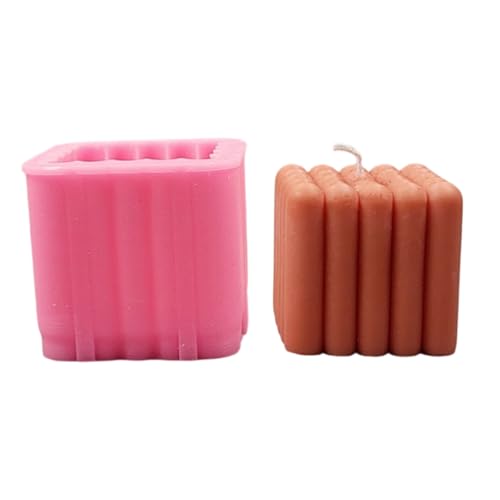 Jiqoe Silikonformen, geometrisch, gestreift, 3D-Würfel, Gießformen, Ornament, Gips, Formen für die Herstellung von Jiqoe