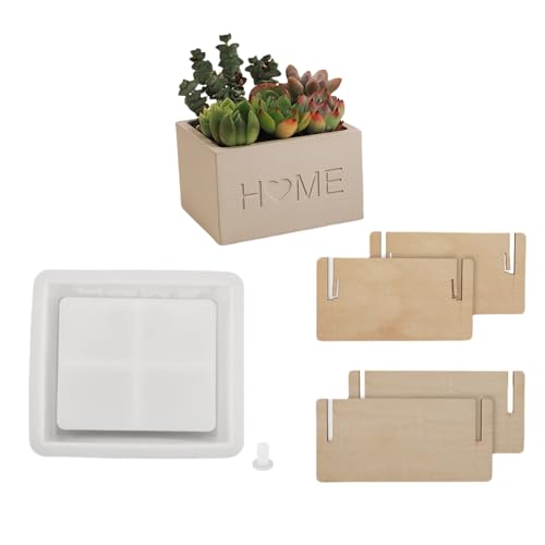 Jiqoe Silikonformen für Blumentöpfe für Zuhause, Sukkulenten, Ornamente, Gipsformen, handgefertigte Tassenformen, Epoxidharz-Formen von Jiqoe