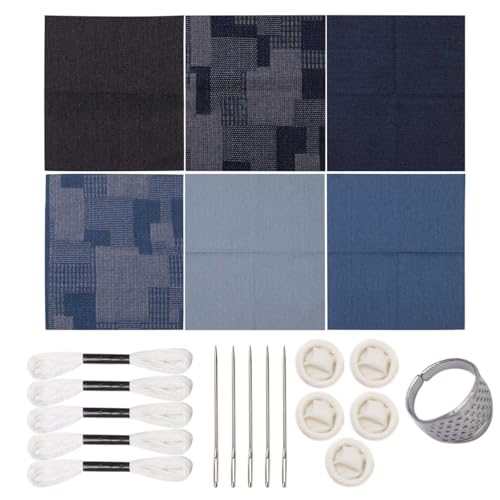Jiqoe Stickgarn aus Stoff, Stickgarn, Stickmuster, Transferpapier-Set für Bastelprojekte, Bekleidung Jiqoe Stickgarn aus Stoff, Stickgarn, Stickmuster, Transferpapier-Set für Bastelprojekte, Bekleidung von Jiqoe