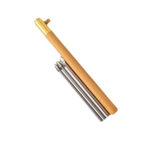 Jiqoe Stickstift mit Holzgriff und 5/3,5/2,5 mm Nadelkopf-Stanznadel-Set für Anfänger und Erwachsene, Stickerei-Projekte Jiqoe Stickstift mit Holzgriff und 5/3,5/2,5 mm Nadelkopf-Stanznadel-Set für Anfänger und Erwachsene, Stickerei-Projekte von Jiqoe
