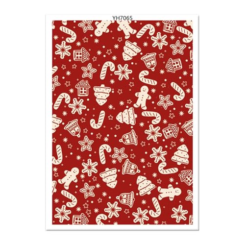 Jiqoe Transferpapier für Weihnachten, Transferpapier für Ohrringe, Schmuckherstellung, Ton, Transferpapierbögen Jiqoe Transferpapier für Weihnachten, Transferpapier für Ohrringe, Schmuckherstellung, Ton, Transferpapierbögen von Jiqoe