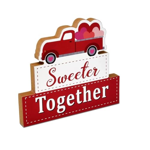 Jiqoe Valentinstag-Tischdekoration, Holz, Valentinstag, Tischaufsätze für Schlafzimmer, Wohnzimmer, Hochzeitsdekoration Jiqoe Valentinstag-Tischdekoration, Holz, Valentinstag, Tischaufsätze für Schlafzimmer, Wohnzimmer, Hochzeitsdekoration von Jiqoe
