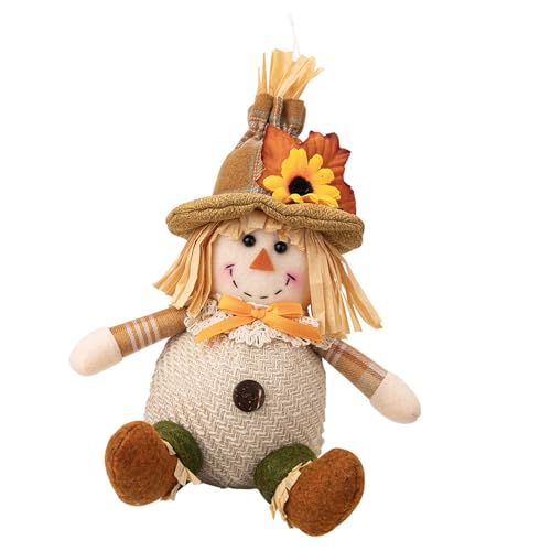 Jiqoe Vogelscheuchen zum Aufhängen, künstlerischer Stroh, Vogelscheuchen, Akzent für Thanksgiving Feier und als Geschenk von Jiqoe