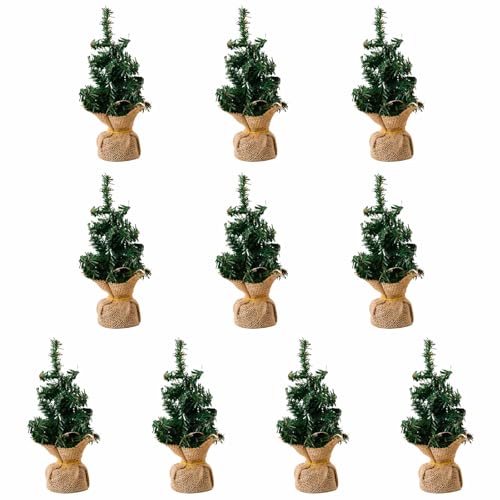 Jiqoe Weihnachtsbaum-Tischdekoration, kleiner Jute-Weihnachtsbaum, Tischdekoration, für Urlaubsvergnügen im Büro/Zuhause Jiqoe Weihnachtsbaum-Tischdekoration, kleiner Jute-Weihnachtsbaum, Tischdekoration, für Urlaubsvergnügen im Büro/Zuhause von Jiqoe