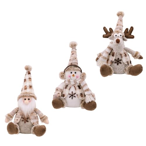 Jiqoe Weihnachtsfigur, sitzend, europäischer Stil, Weihnachtsstatue, weicher Strick, für Sofa oder Schreibtisch Jiqoe Weihnachtsfigur, sitzend, europäischer Stil, Weihnachtsstatue, weicher Strick, für Sofa oder Schreibtisch von Jiqoe