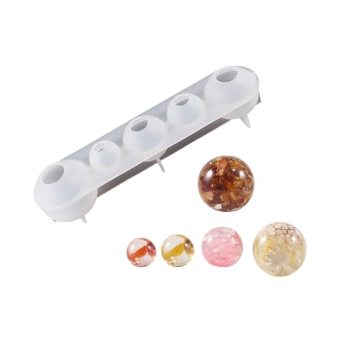 Kristall-Epoxidharz-Kugelform, Heimdekoration, Kugeln, Silikonformen, einfach zu bedienen, Kugel-Ornament-Form zum Basteln von Jiqoe