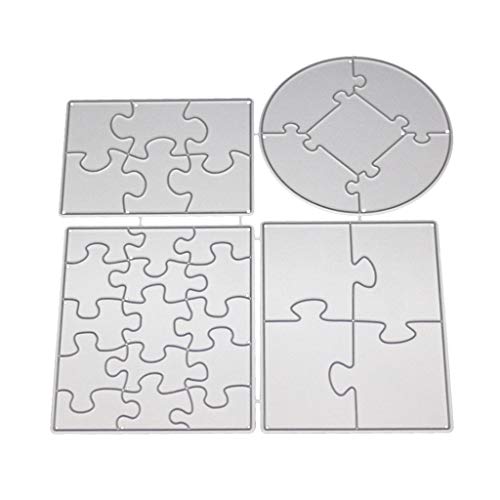 Puzzle Metall Stanzformen Schablone Für DIY Scrapbooking Papier Karte Prägung Craf Die von Jiqoe