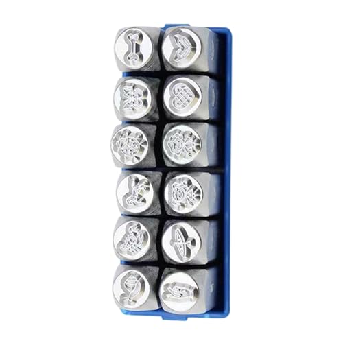 Set mit 12 Metall-Schmuckschnitzwerkzeugen, Schmuckmeißel-Set, professionelles Bastelwerkzeug, Stahlstruktur für Musterherstellung Set mit 12 Metall-Schmuckschnitzwerkzeugen, Schmuckmeißel-Set, professionelles Bastelwerkzeug, Stahlstruktur für Musterherstellung von Jiqoe
