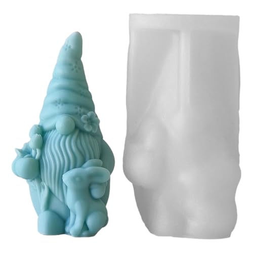 Silikon-Zwergform, 3D-Zwergform, flexible Silikonformen für Heimdekoration, Seife, Kuchen, Schokolade, Basteln von Jiqoe
