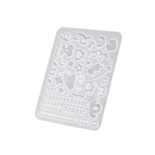 Silikonform, Stern-/Herz-Form für Treibsand-Anhänger, Epoxidharz-Formen, handgefertigte Schmuck-Accessoire-Form für Heimwerker von Jiqoe