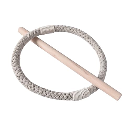 Vorhanghalter für Vorhänge, Bauernhäuser, Baumwollseil, Juteseil, Raffhalter mit Holzstab, Vorhangschnalle, für den Innenbereich Vorhanghalter für Vorhänge, Bauernhäuser, Baumwollseil, Juteseil, Raffhalter mit Holzstab, Vorhangschnalle, für den Innenbereich von Jiqoe